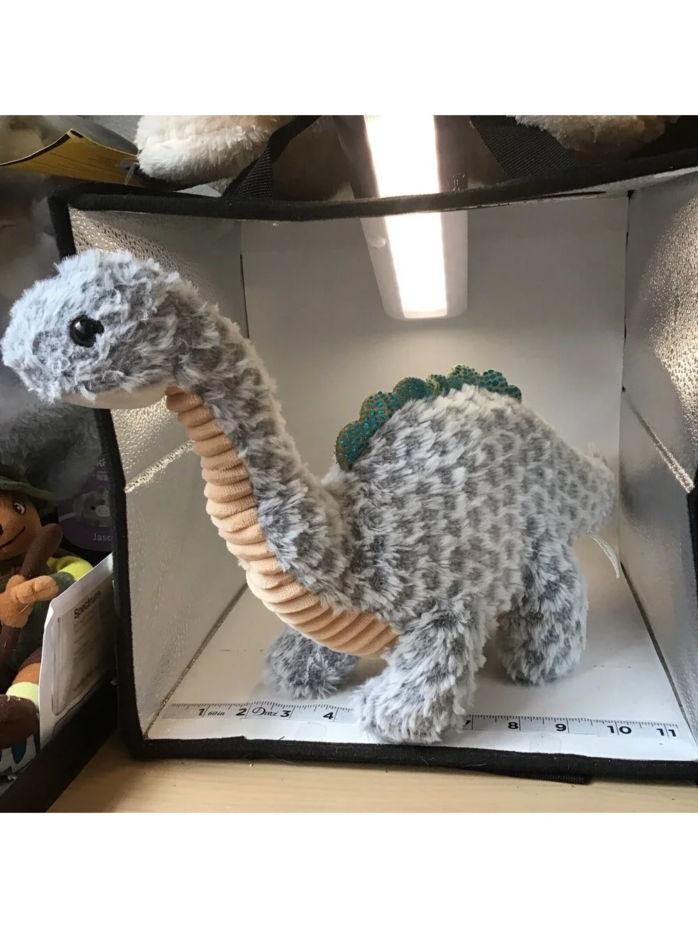 Gray Dinosaur Plush 11